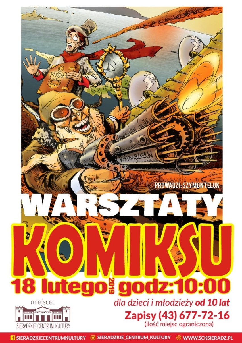 Ferie 2019 w Sieradzu. Warsztaty komiksu i mangi. Są zapisy