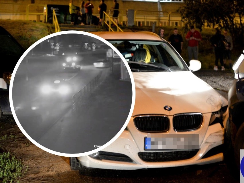 Tak wyglądał pościg za BMW we Włocławku. Nagranie z ostatnich metrów akcji policji [wideo]