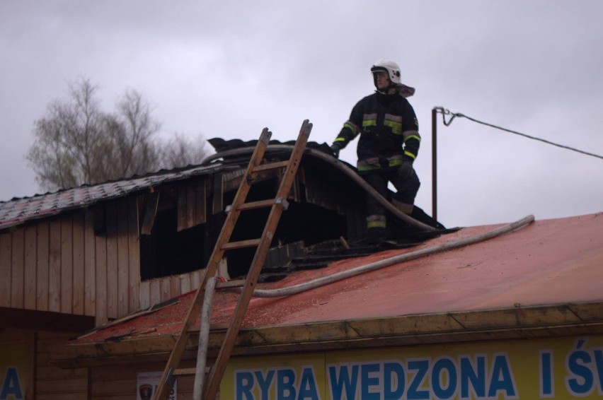 Pożar baru w Stegnie