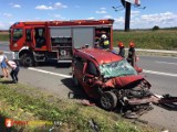 Wypadek na DK 7 pod Michałowcami. Jedna osoba ranna