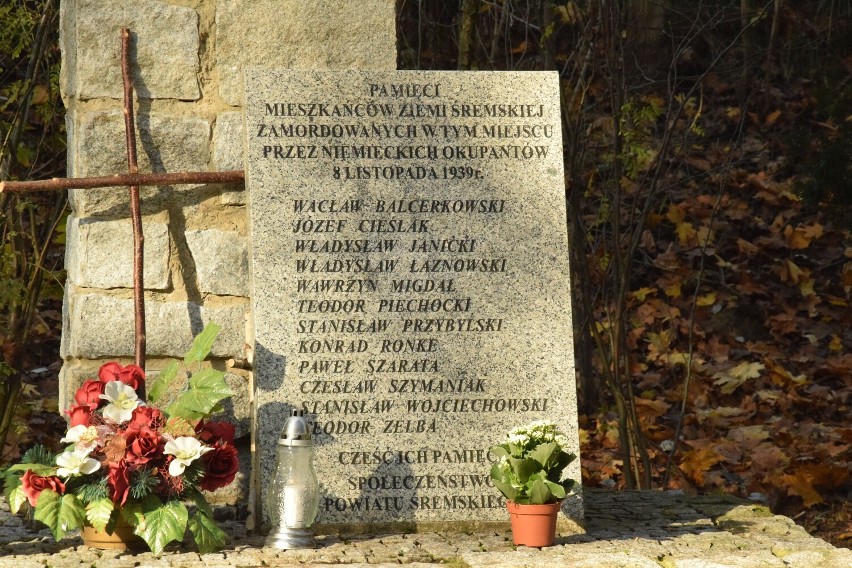 Śrem pamięta o zamordowanych przodkach. Minęły 83 lata od brutalnej egzekucji na starej strzelnicy w Zbrudzewie [zdjęcia]