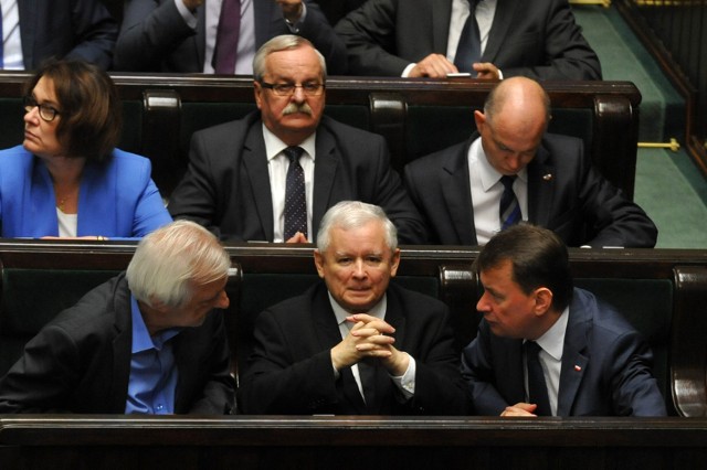 Terlecki, Kaczyński, Błaszczak