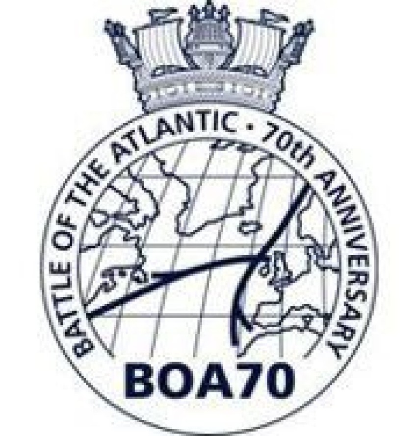 Logo 70. rocznicy Bitwy o Atlantyk.