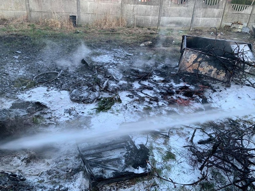 Pożar w Laskowie okazał się paleniem śmieci. Sprawca dostał bardzo wysoki mandat (ZDJĘCIA)