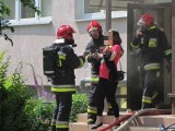 Pożar piwnicy w bloku w Ostródzie [Zdjęcia]