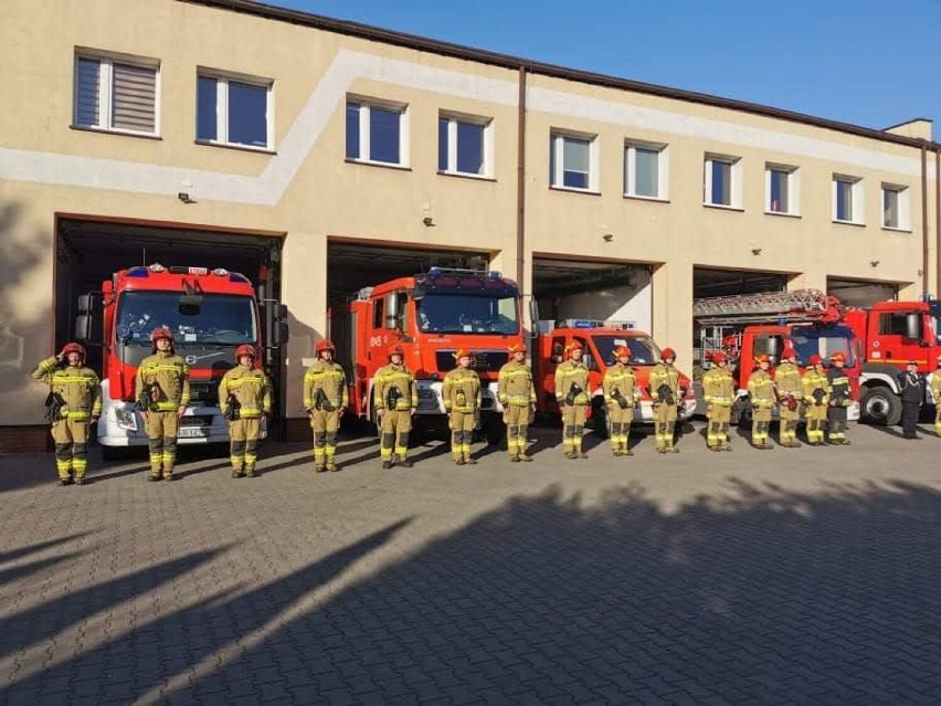 Minuta ciszy dla poległych strażaków z Ukrainy [ZDJĘCIA]