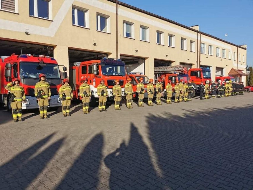 Minuta ciszy dla poległych strażaków z Ukrainy [ZDJĘCIA]