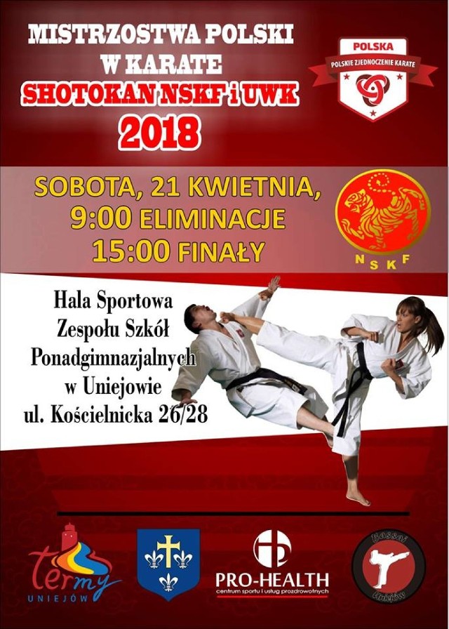 Mistrzostwa Polski Karate w Shotokan NSKF i UWK w Uniejowie