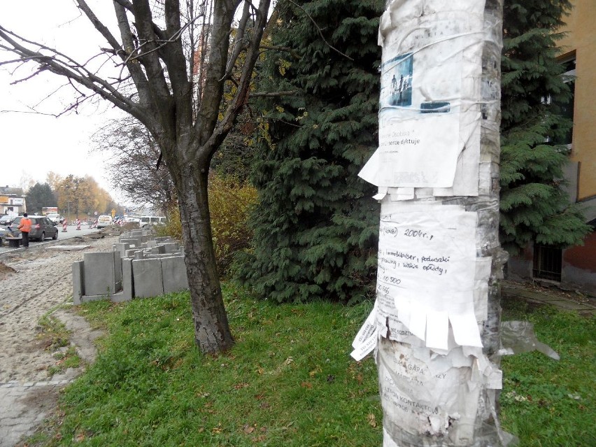 Plakaty i ulotki zaśmiecają nasze miasto