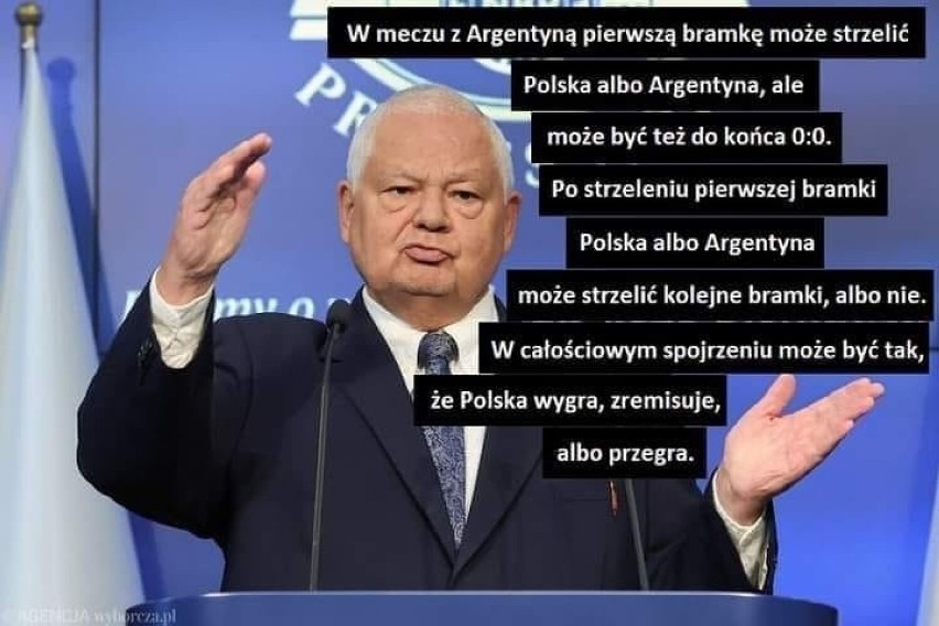30.11.2022 r. Memy przed i po meczu Polska - Argentyna na...