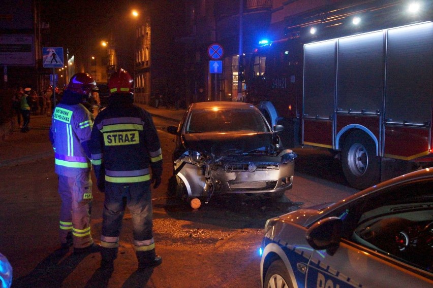 Wypadek w Kaliszu na skrzyżowaniu ulic Chopina i Złotej