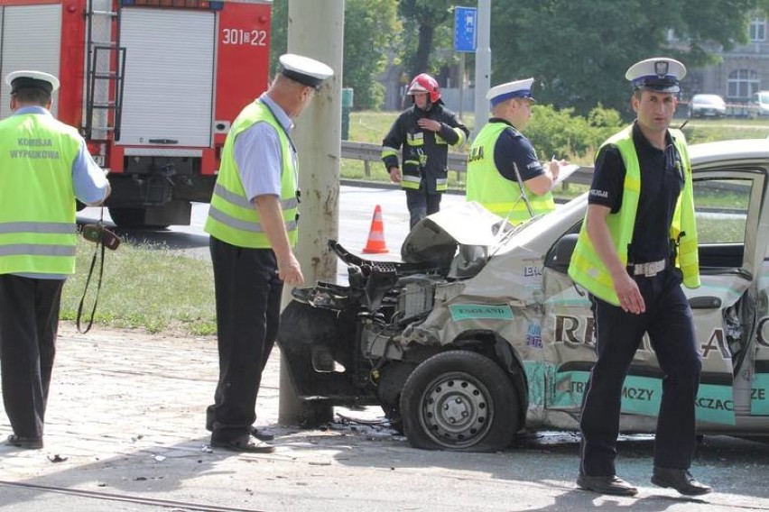 Wypadek na Placu Społecznym we Wrocławi