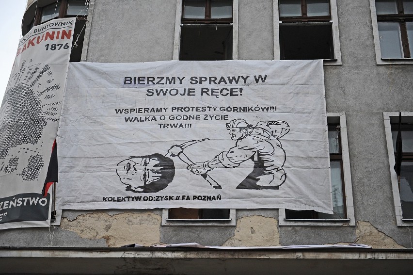 Poznańscy anarchiści popierają górników
