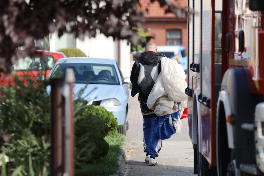 Wypadek spadochroniarzy w Longinówce koło lotniska w...