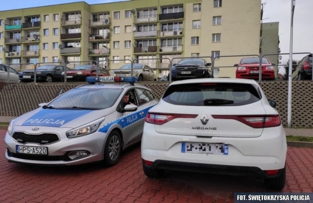 Samochód na francuskich blachach okazał się kradziony