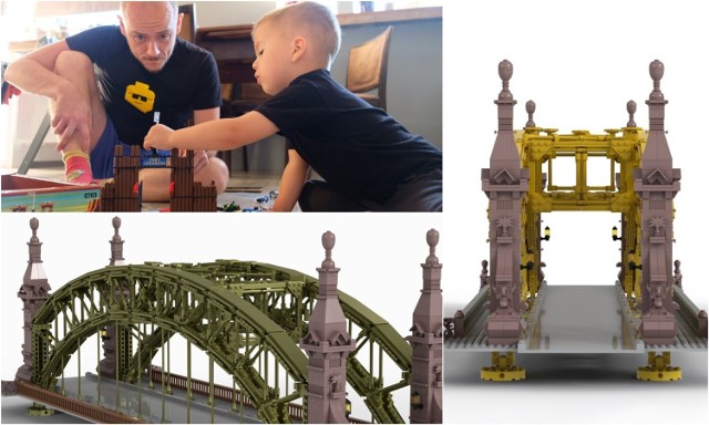 Budowniczy przyznaje, że spędził długie godziny na oddaniu detali mostu. Co jakiś czas aktualizuje projekt, by jak najwierniej odwzorować konstrukcję.