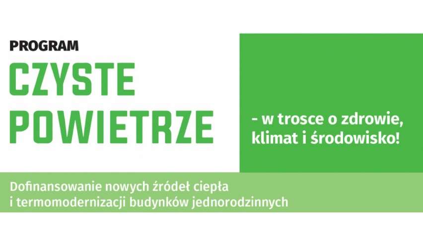 Czyste powietrze. Sieradz zachęca do udziału w rządowym programie, który ma pomóc w walce ze smogiem