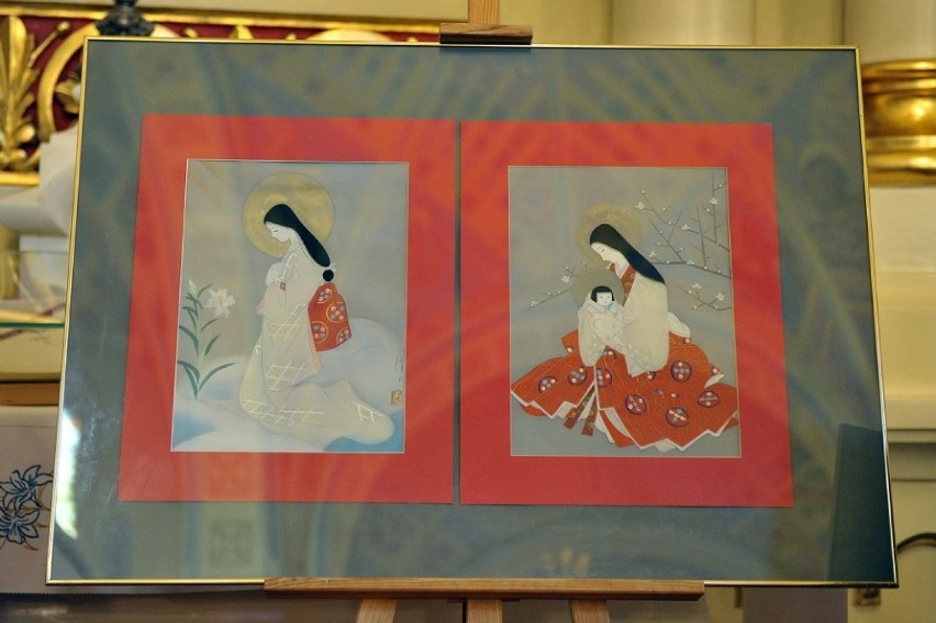 Madonna w kimonie - wystawa malarstwa na jedwabiu z Bazylice Mniejszej w Zduńskiej Woli