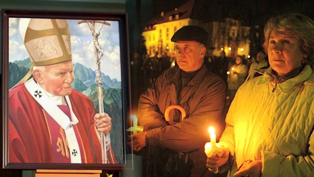 Tak bydgoszczanie upamiętnili śmierć Jana Pawła II. Zobacz zdjęcia ze Starego Rynku i ulic w mieście >>>