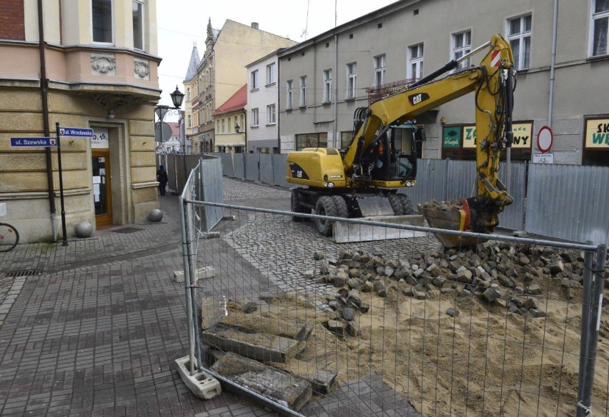 KOŚCIAN. Rewitalizacja ul. Wrocławskiej i Rynku rozpoczęta....