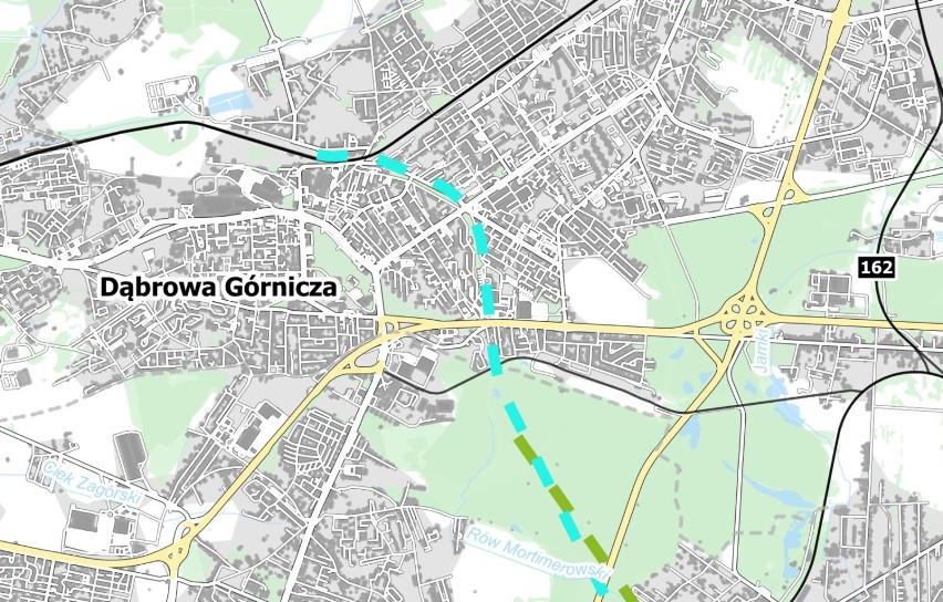 Nowa linia kolejowa podzieli Dąbrowę Górniczą. "Nie" dla torów w zielonych dzielnicach!