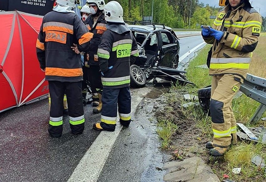Tragiczny wypadek w Krzepicach. Zginął kierowca samochodu...