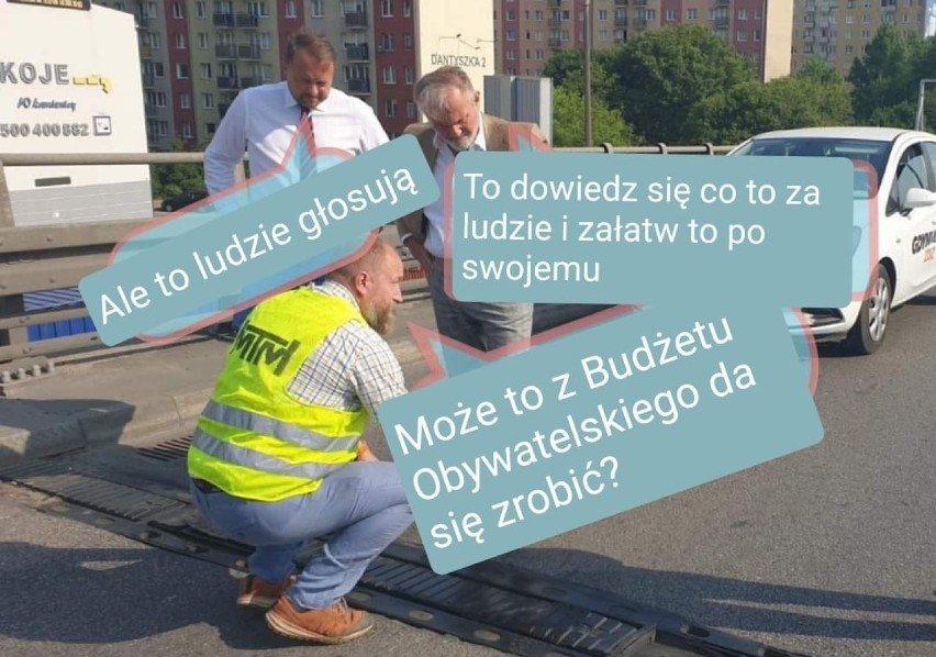 Memy o Estakadzie Kwiatkowskiego w Gdyni! "Dylatacja trzyma się na trytytki" Tak z estakady drwią mieszkańcy 