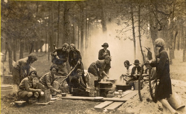 Chorzowscy harcerze na II Narodowym Zlocie ZHP w Poznaniu, lipiec 1929
