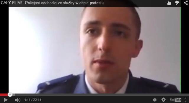 Sierżant Kamil Całek odchodzi ze stołecznej policji. To protest [WIDEO]