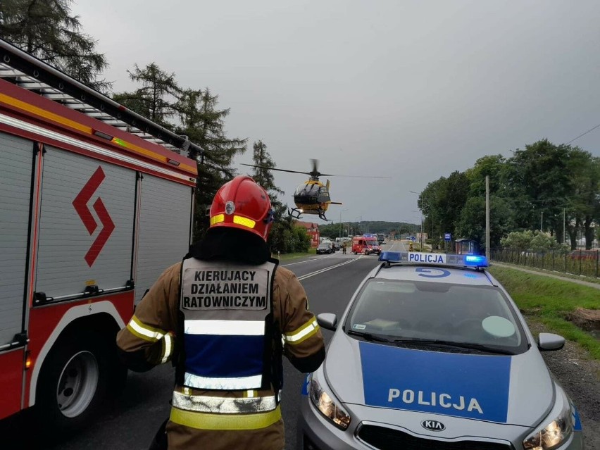 Poważny wypadek w Szycach pod Krakowem na DK 94. Jedna osoba ranna