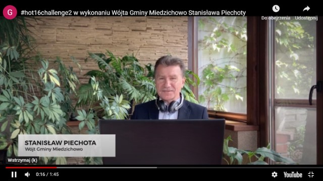 Starosta Andrzej Wilkoński wyzwał do udziału w zabawie wójta gminy Miedzichowo. Stanisław Piechota podjął się rapowania