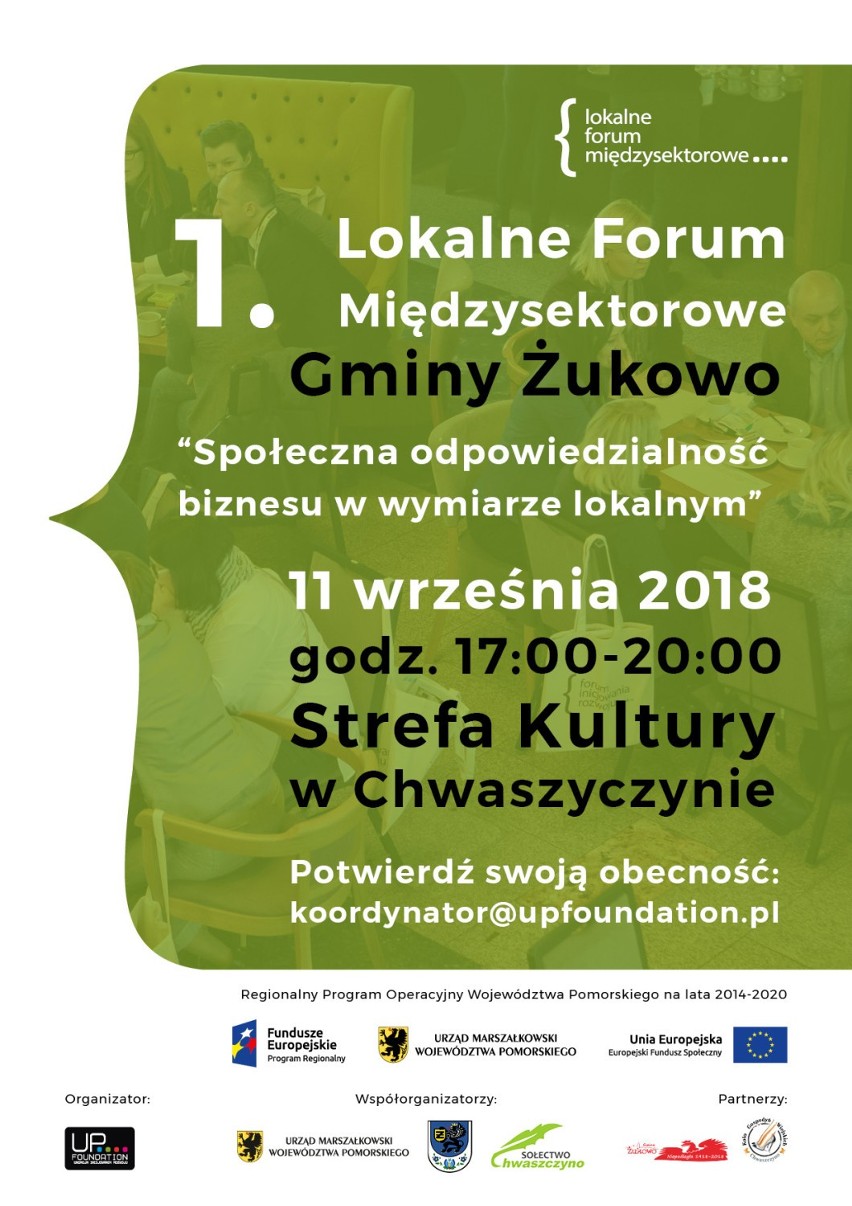 I Lokalne Forum Międzysektorowe w gminie Żukowo - 11 września w Chwaszczynie