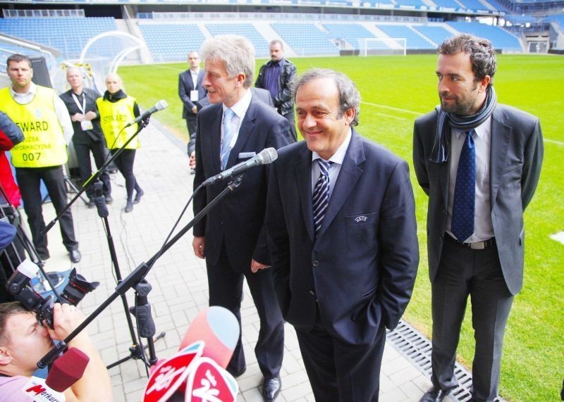 Prezydent UEFA gościł w środę w Poznaniu. Michel Platini...