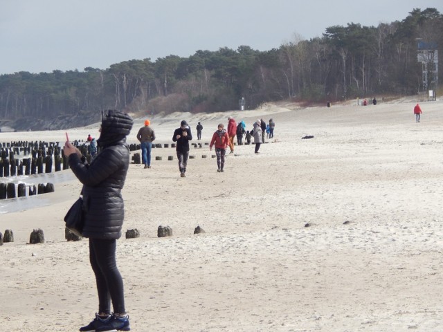 Słoneczna niedziela w Ustce - 28.03.2021