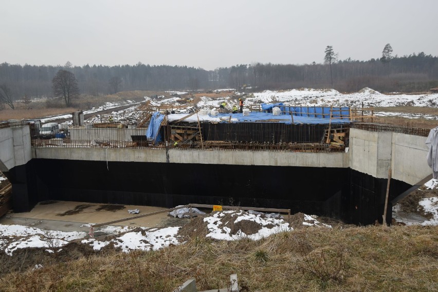 Budowa Drogi Racibórz Pszczyna w Rybniku. Stan na 21 luty 2018