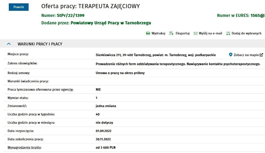 Firma z Tarnobrzega oferuje pracę za ponad 17 tysięcy złotych miesięcznie! Sprawdź inne aktualne oferty zatrudnienia w Tarnobrzegu i okolicy