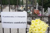 Znicze i wiązanki pod bramami cmentarzy w Łodzi. Tak było 1 listopada ZDJĘCIA