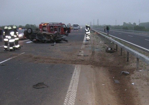 Wypadek na autostradzie A4 między Tarnowem i Brzeskiem [ZDJĘCIA]