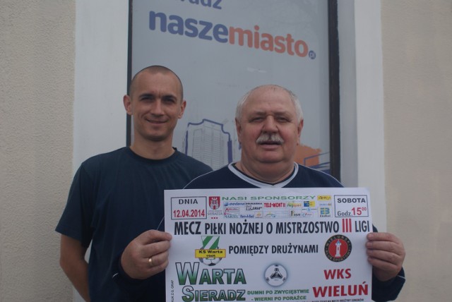 Marcin Kobierski i Andrzej Sroczyński zapraszają na mecz w Sieradzu