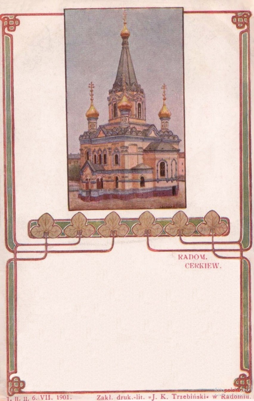 1901 , Radom, pl. Konstytucji 3 Maja. Cerkiew św. Mikołaja....