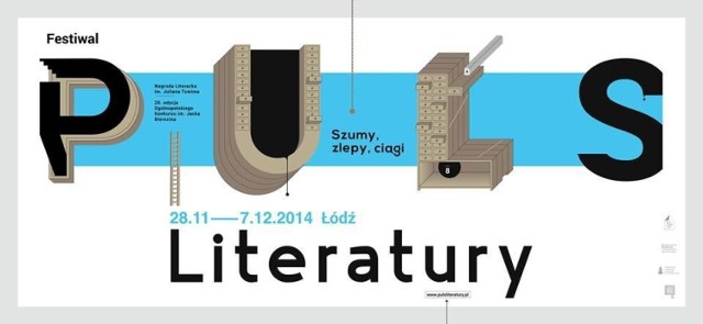 Logo VIII Festiwalu Puls Literatury w Łodzi