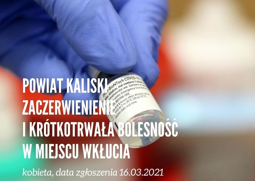 Niepożądane odczyny poszczepienne w Kaliszu i powiecie kaliskim. Jakie zgłaszano powikłania po szczepionce na COVID-19?