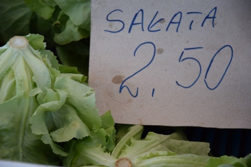 Ceny warzyw na targowisku w Nowej Soli, 27 maja 2020 r.