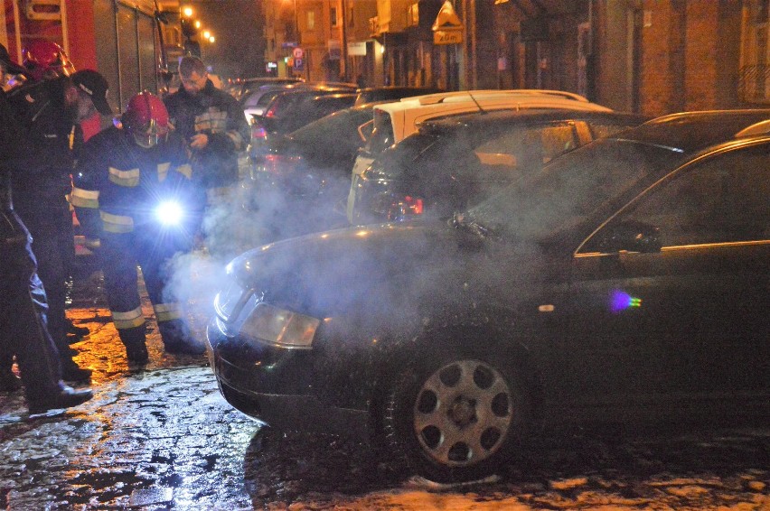 Pożar auta na Starym Mieście w Głogowie [FOTO]