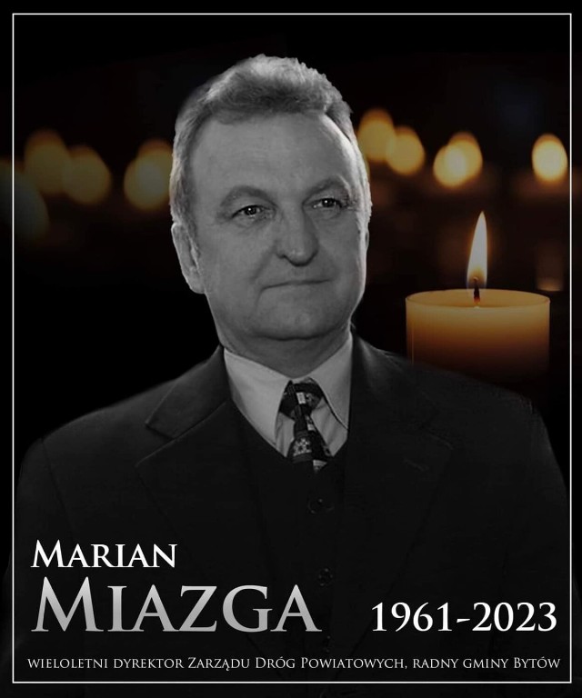 Zmarł wieloletni dyrektor Zarządu Dróg Powiatowych w Bytowie. Marian Miazga był też radnym gminy Bytów.
