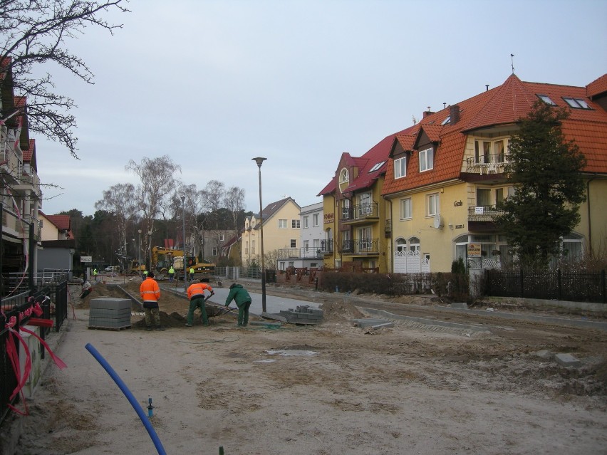 Przebudowa ulicy Brzozowej w Łebie
