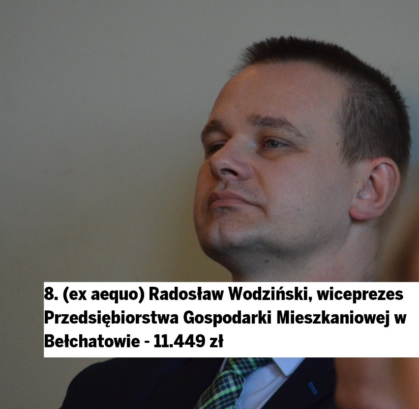 Radosław Wodziński, wiceprezes PGM zarabia 11.449 zł.
