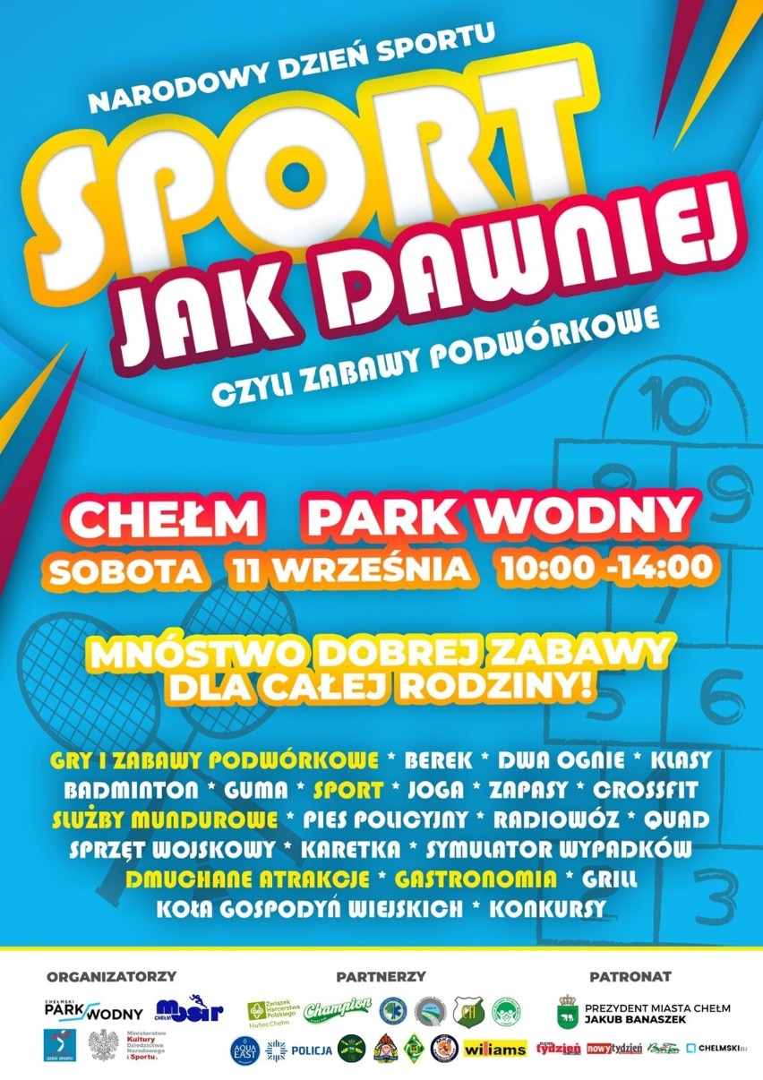 To będzie ciekawa, sportowa  impreza dla całych rodzin w Chełmskim Parku Wodnym