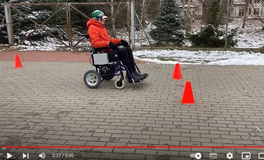 Pojazd dla niepełnosprawnych sterowany wzrokiem! 20 razy tańszy niż dostępne na rynku