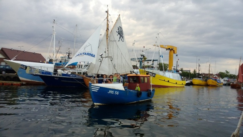 Port w Jastarni. Został zbudowany w okresie 20-lecia...